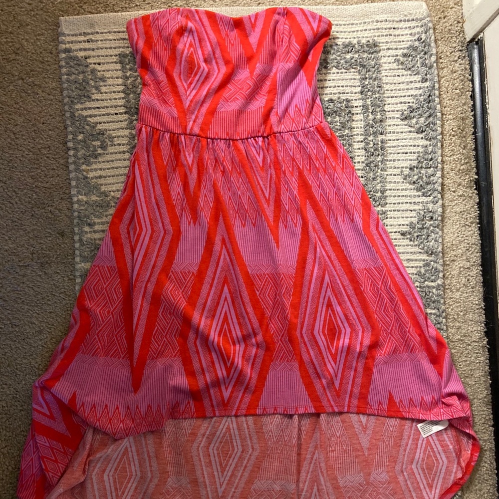 High low tube top dress tribal dress